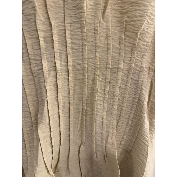 Anthropologie The Della Pleated-Waist Shell Top | Ivory | Size Large NWT - Picture 6 of 10